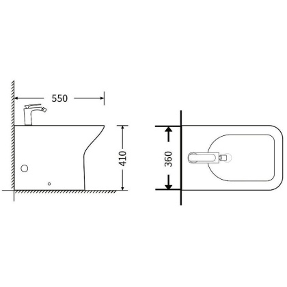 Биде Agger AT02300 напольное