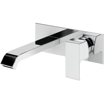 PORTA-BLI-01-W0 Смеситель для раковины встраиваемый однорычажный, излив и ручка на одной площадке, исполнение хром