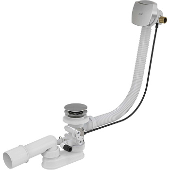 Сифон для гидромассажных ванн с напуском через перелив, металл Сифон для гидромассажных ванн с напуском через перелив, металл