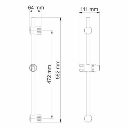 A012 Стойка для душа Wasserkraft A012 Стойка для душа Wasserkraft