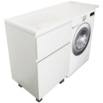 Комплект мебели Dallas Luxe 1150х482 левосторонний напольный 2 ящика (ШхГхВ) 498х476х860 Комплект мебели Dallas Luxe 1150х482 левосторонний напольный 2 ящика (ШхГхВ) 498х476х860