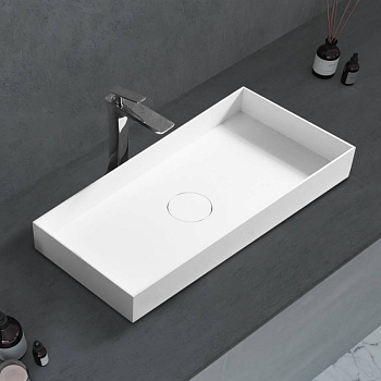 Раковина накладная ABBER Stein AS2622 белая матовая Раковина накладная ABBER Stein AS2622 белая матовая