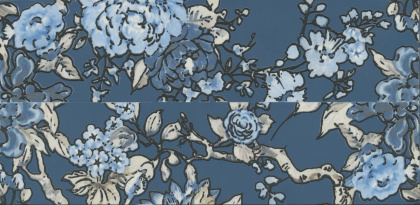 Бордюр VT\C491\11037R Жардим Синий/Голубой (30см*7,2см*9мм) (20шт/0,432м2) Флора 3, шт