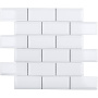 Керамическая мозаика, Metro White Glossy 45х95, Brick & Metro