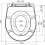 Сиденье для унитаза универсальное со встроенным вкладышем, Дюропласт A603 AlcaPlast Сиденье для унитаза универсальное со встроенным вкладышем, Дюропласт A603 AlcaPlast