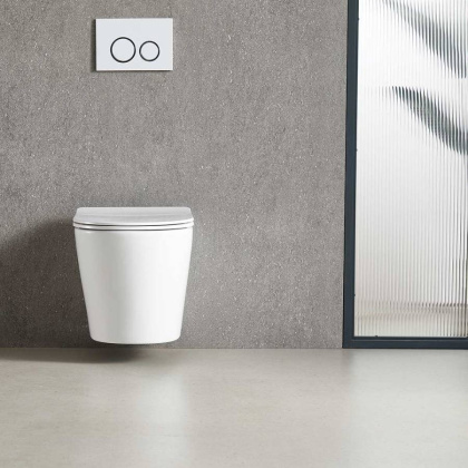 Унитаз подвесной Tornado Piatti VT1-11T безободковы, цвет белый, ультратонкое soft-close сиденье Унитаз подвесной Tornado Piatti VT1-11T безободковы, цвет белый, ультратонкое soft-close сиденье