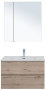 Мебель для ванной Aquanet Алвита New 80 2 ящика, дуб веллингтон белый