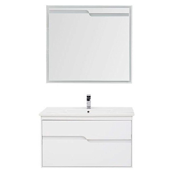 Мебель для ванной Aquanet Модена 100 белый Мебель для ванной Aquanet Модена 100 белый