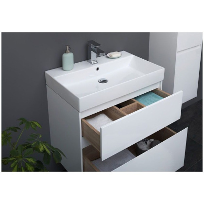 Мебель для ванной Aquanet Бруклин 70 белый Мебель для ванной Aquanet Бруклин 70 белый