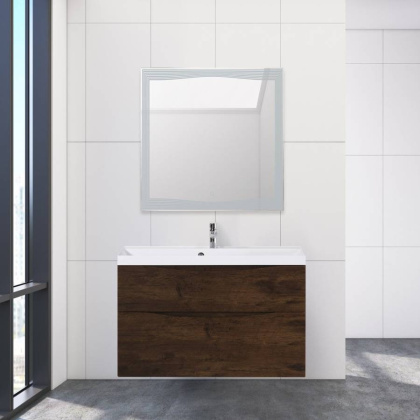 Тумба с раковиной подвесная BelBagno MARINO-H60 100 Bianco Lucido, раковина белая Тумба с раковиной подвесная BelBagno MARINO-H60 100 Bianco Lucido, раковина белая