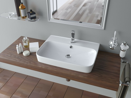 Умывальник мебельный керам. LAPARET Accord 60см белый с1 Умывальник мебельный керам. LAPARET Accord 60см белый с1