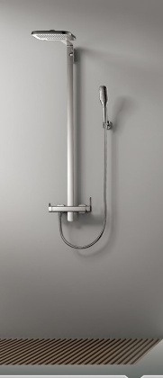 TESORO-F-CD-01 Душевая стойка со смесителем для верхнего и ручного душа TESORO-F-CD-01 Душевая стойка со смесителем для верхнего и ручного душа