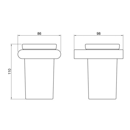 Стакан для зубных щеток Timo Luiro 18433/17 золото матовое Стакан для зубных щеток Timo Luiro 18433/17 золото матовое