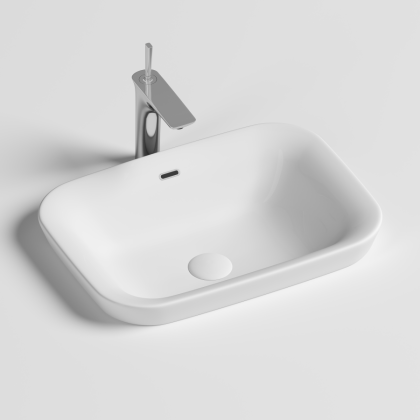 Умывальник прямоугольный встраиваемый сверху в столешницу Element 580*400*150мм Умывальник прямоугольный встраиваемый сверху в столешницу Element 580*400*150мм