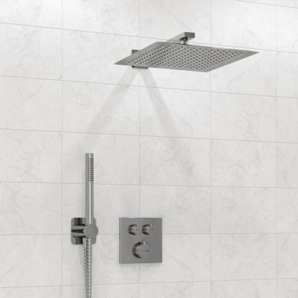 A5848.090.118.271.010.137 Thermo Встраиваемый комплект для душа с верхней душевой насадкой и лейкой A5848.090.118.271.010.137 Thermo Встраиваемый комплект для душа с верхней душевой насадкой и лейкой