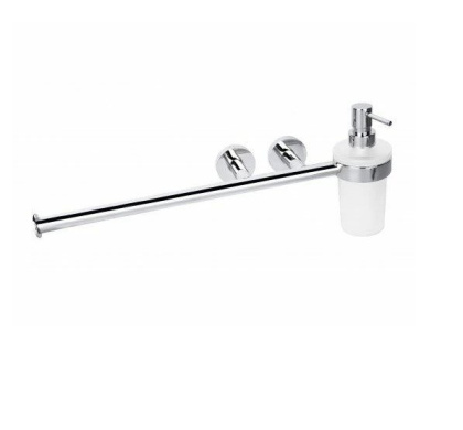 Держатель для полотенца с дозатором для жидкого мыла