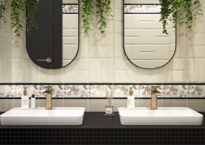 Декор MLD\A46\19000 Бланше золото 9,9*20*9.2 (уп\34 шт.), шт