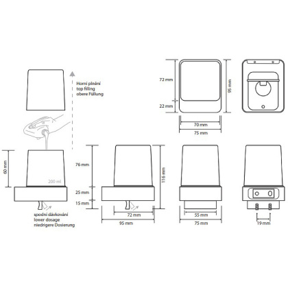 Дозатор для жидкого мыла Bemeta Nero 139309310 Черный матовый, 250 мл