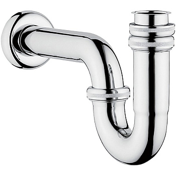 Сифон S-типа для мойки (металлический)