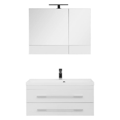 Комплект мебели для ванной Aquanet Нота NEW 90 белый (камерино) Комплект мебели для ванной Aquanet Нота NEW 90 белый (камерино)