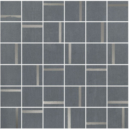 Декор Гварди 2 мозаичный синий матовый обрезной 30x30x0,9