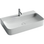 Умывальник AURA с 1 отверстием для смесителя, без перелива 800*470*135мм