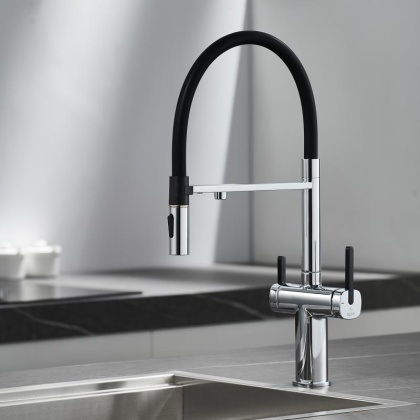 Смеситель для кухни с гибким изливом ROSE R358 R358