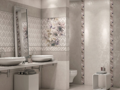 Бордюр Город на воде Цветы обрезной.MLD\A76\12106R,25х8, (30 шт.в кор), шт