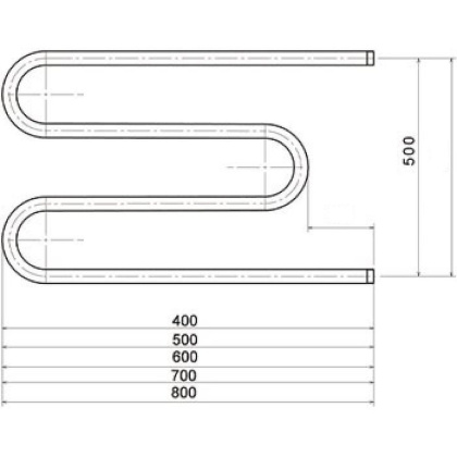 Полотенцесушитель М1" 50*60 с креплениями Полотенцесушитель М1" 50*60 с креплениями