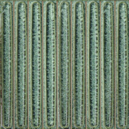 Декор чипсет Далия зелёный глянцевый 20x20x0,95