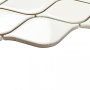 Мозаика Melany White glossy Керамогранитная мозаика Белый (28см*26,4см*6мм) (20шт/1,6м2) глянцевая, м2