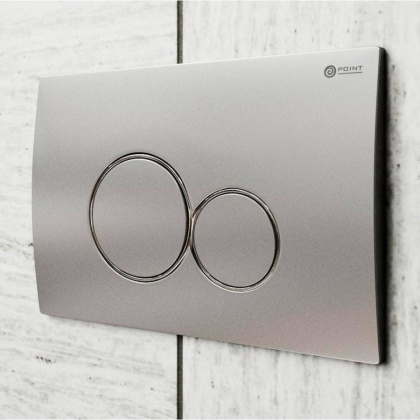 Клавиша смыва Point Виктория PN44061SC для инсталляции, сатин/хром Клавиша смыва Point Виктория PN44061SC для инсталляции, сатин/хром