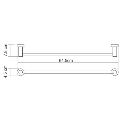 Donau K-9430 Держатель полотенец одинарный