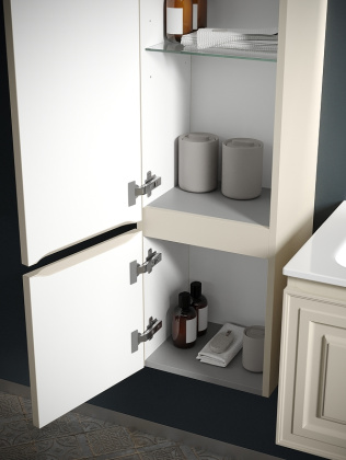 Шкаф-пенал SANCOS Very подвесной левый,  Beige Soft , 350х300х1600 мм, арт. PVR35LCE