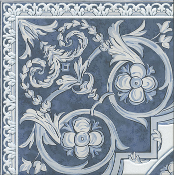 Декор HGD\A509\SG9174 Алмаш синий/голубой/белый (30см*30см*8мм) (7шт/0,63м2) матовый, шт