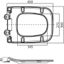 SELA Сиденье дюропласт, soft close, металлическое крепление, BB3201SC SELA Сиденье дюропласт, soft close, металлическое крепление, BB3201SC