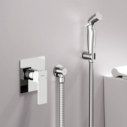 537510000 Gala Смеситель монтируемый в стену с гиг.душем, хром