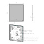 Зеркало Lemark ELEMENT 70х80см с подсветкой, с подогревом Зеркало Lemark ELEMENT 70х80см с подсветкой, с подогревом