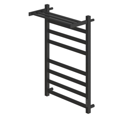 Полотенцесушитель электрический Point Меркурий PN83858PB П7 500x800 с полкой, диммер справа, черный																														 Полотенцесушитель электрический Point Меркурий PN83858PB П7 500x800 с полкой, диммер справа, черный