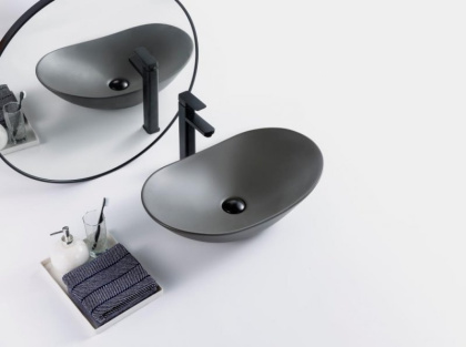 Раковина накладная керамическая, BB1404, 605x370x150