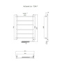 Полотенцесушитель Аспект эл ТЭН 1 80*60 (ЛЦ6) Полотенцесушитель Аспект эл ТЭН 1 80*60 (ЛЦ6)