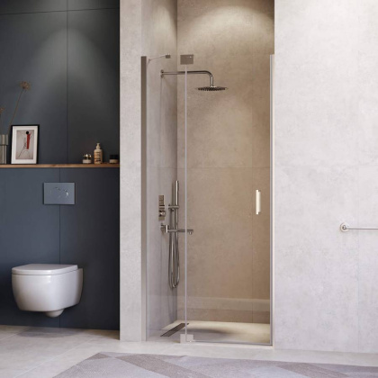 Душевая дверь 130*200 RGW HO-014 Хром/Прозрачное/8 мм (EasyClean)