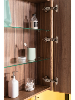 Зеркало-шкаф Aquanet Нью-Йорк 100 орех Зеркало-шкаф Aquanet Нью-Йорк 100 орех