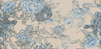 Бордюр VT\B491\11037R Жардим Синий/Голубой/Бежевый (30см*7,2см*9мм) (20шт/0,432м2) Флора 2, шт