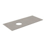 Спец. изделие декоративное для накладных раковин MAGICA Риккарди 120 см, серый матовый MA.1.1.SG519920R\120