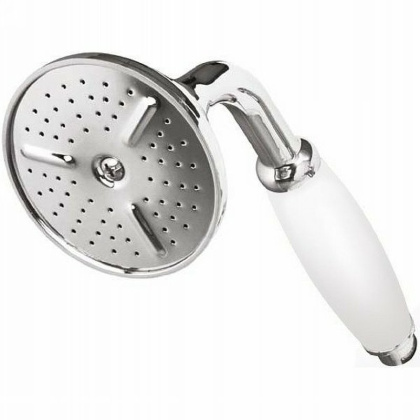 CZR-U-D1FC-01-Bi Ручной душ, ручка белая, исполнение хром