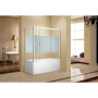 Шторка на ванну c боковой стенкой Aquanet Practic AE10-B-160H150U-CP + AE10-F-75H150U-CP