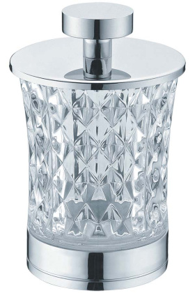 Стакан для ватных дисков Хром_Комплект 10216 Boheme