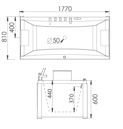 Акриловая ванна Gemy 175х80 G9076 K Акриловая ванна Gemy 175х80 G9076 K