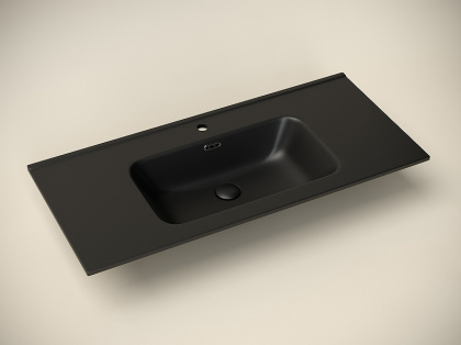 Умывальник накладной прямоугольный (цвет Черный Матовый) Element 1010*465*180мм